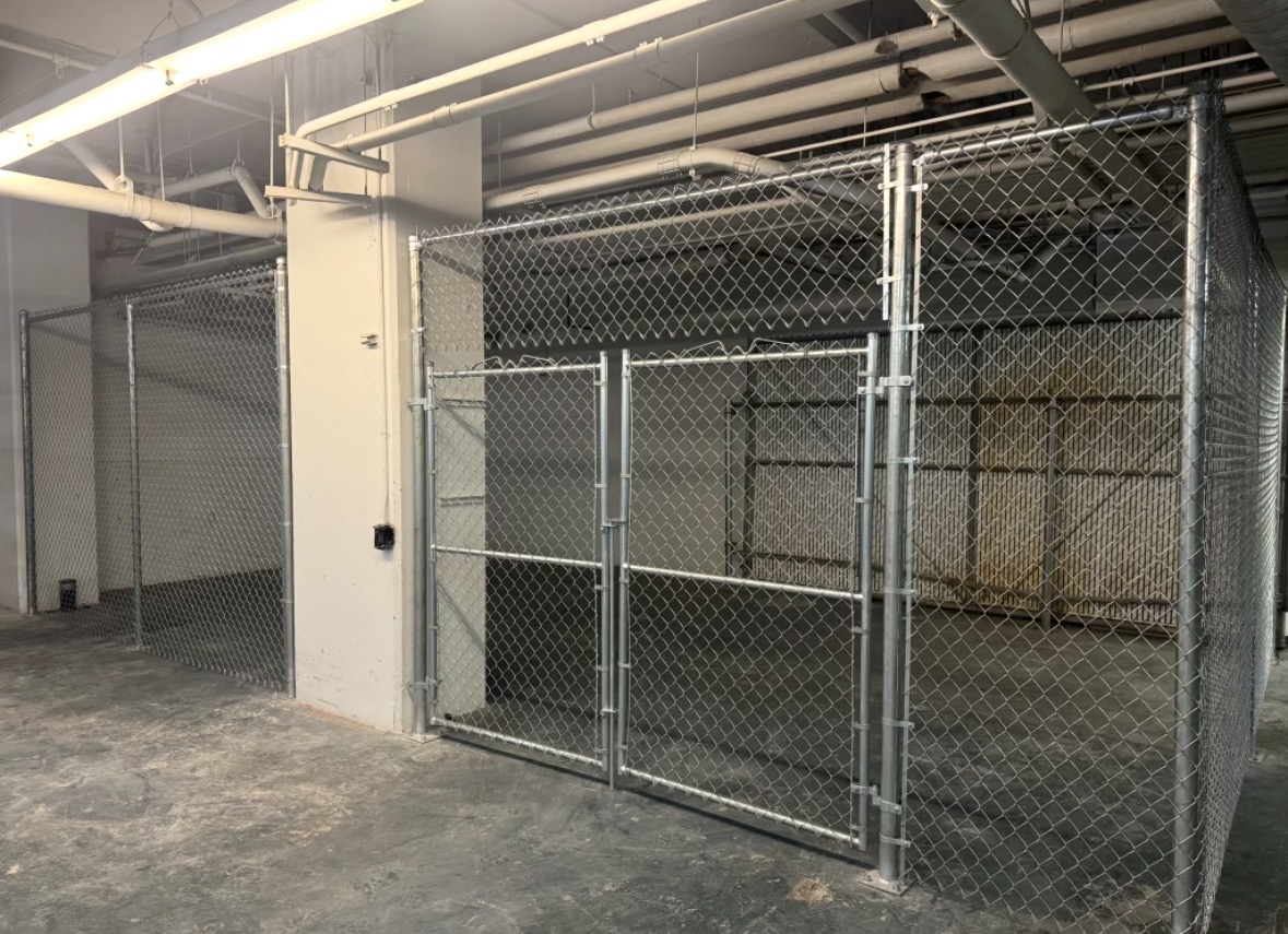 Galvanized Chain Link installation in Los Angeles by Fence Guys