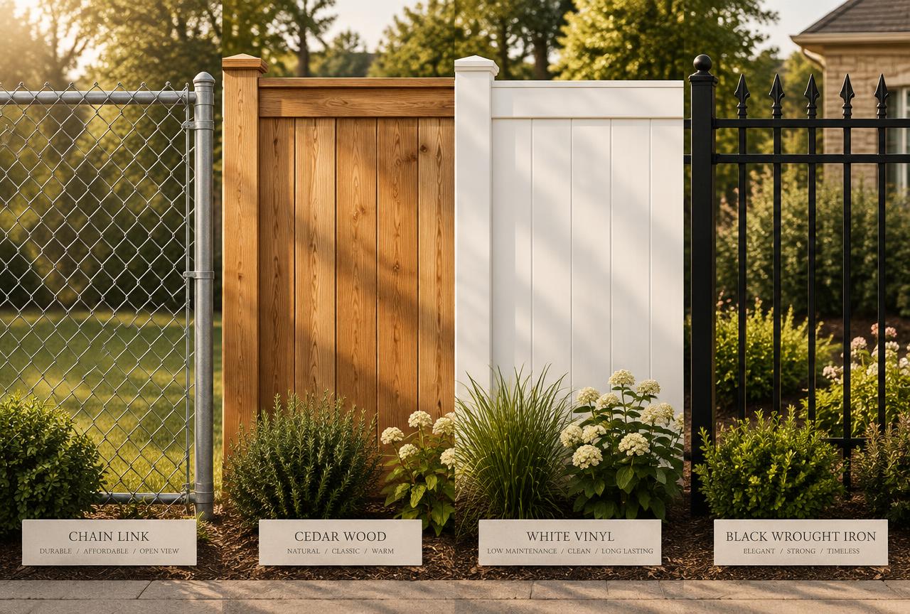 Chain Link vs. Wood vs. Vinyl vs. Iron: Which Fence Is Right for You?